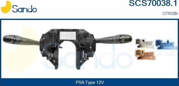 Sando SCS70038.1 - Commutateur de colonne de direction droxauto.com