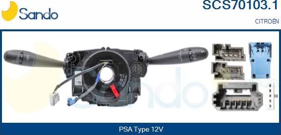 Sando SCS70103.1 - Commutateur de colonne de direction droxauto.com