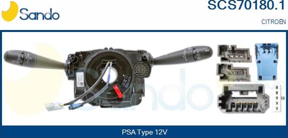 Sando SCS70180.1 - Commutateur de colonne de direction droxauto.com