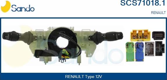 Sando SCS71018.1 - Commutateur de colonne de direction droxauto.com