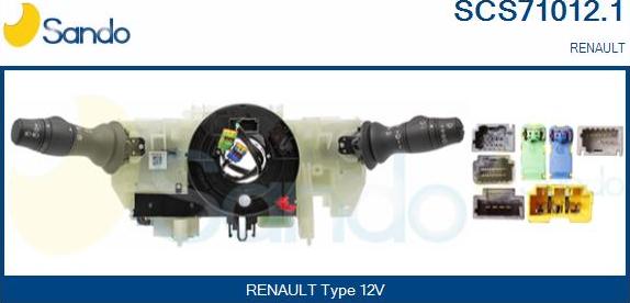 Sando SCS71012.1 - Commutateur de colonne de direction droxauto.com