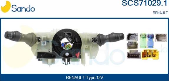 Sando SCS71029.1 - Commutateur de colonne de direction droxauto.com