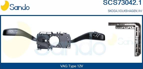 Sando SCS73042.1 - Commutateur de colonne de direction droxauto.com