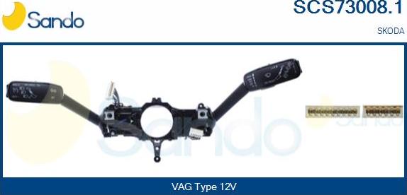 Sando SCS73008.1 - Commutateur de colonne de direction droxauto.com