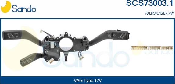 Sando SCS73003.1 - Commutateur de colonne de direction droxauto.com