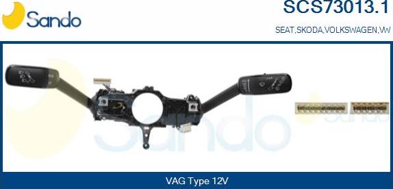 Sando SCS73013.1 - Commutateur de colonne de direction droxauto.com