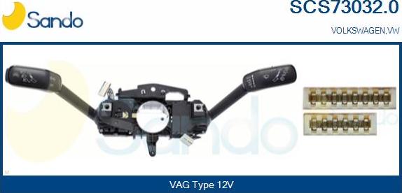 Sando SCS73032.0 - Commutateur de colonne de direction droxauto.com
