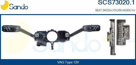 Sando SCS73020.1 - Commutateur de colonne de direction droxauto.com