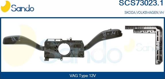 Sando SCS73023.1 - Commutateur de colonne de direction droxauto.com