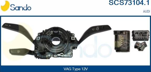 Sando SCS73104.1 - Commutateur de colonne de direction droxauto.com
