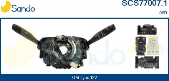 Sando SCS77007.1 - Commutateur de colonne de direction droxauto.com