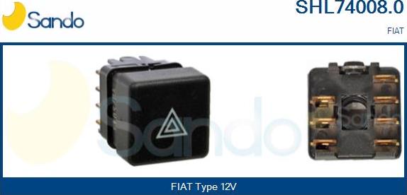 Sando SHL74008.0 - Interrupteur de signal de détresse droxauto.com