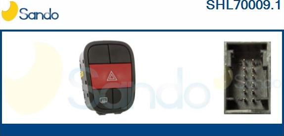 Sando SHL70009.1 - Interrupteur de signal de détresse droxauto.com