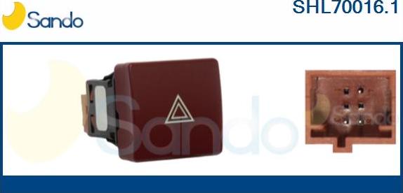 Sando SHL70016.1 - Interrupteur de signal de détresse droxauto.com