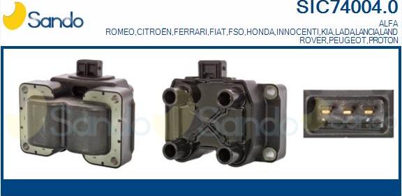 Sando SIC74004.0 - Bobine d'allumage droxauto.com