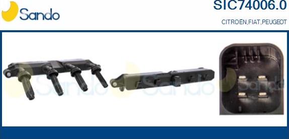 Sando SIC74006.0 - Bobine d'allumage droxauto.com