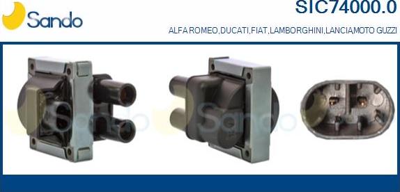 Sando SIC74000.0 - Bobine d'allumage droxauto.com