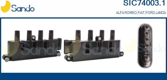 Sando SIC74003.1 - Bobine d'allumage droxauto.com