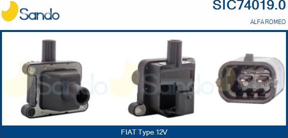 Sando SIC74019.0 - Bobine d'allumage droxauto.com