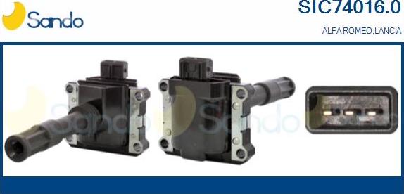 Sando SIC74016.0 - Bobine d'allumage droxauto.com