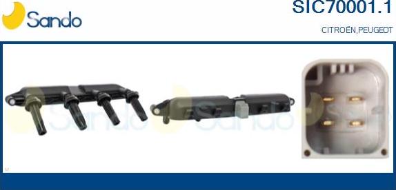 Sando SIC70001.1 - Bobine d'allumage droxauto.com