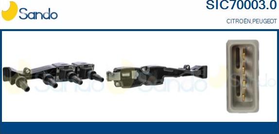 Sando SIC70003.0 - Bobine d'allumage droxauto.com