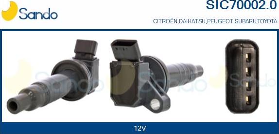 Sando SIC70002.0 - Bobine d'allumage droxauto.com
