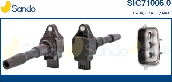 Sando SIC71006.0 - Bobine d'allumage droxauto.com