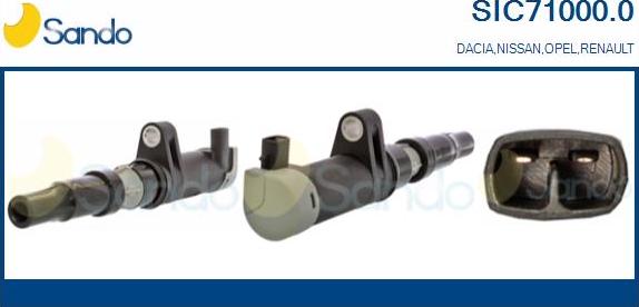 Sando SIC71000.0 - Bobine d'allumage droxauto.com