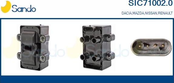 Sando SIC71002.0 - Bobine d'allumage droxauto.com