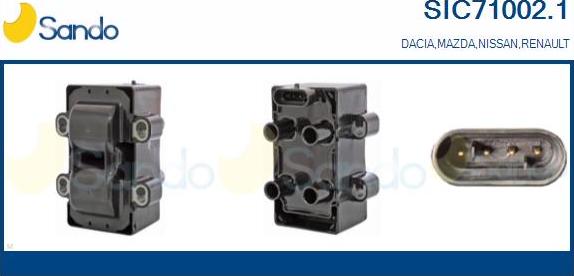 Sando SIC71002.1 - Bobine d'allumage droxauto.com
