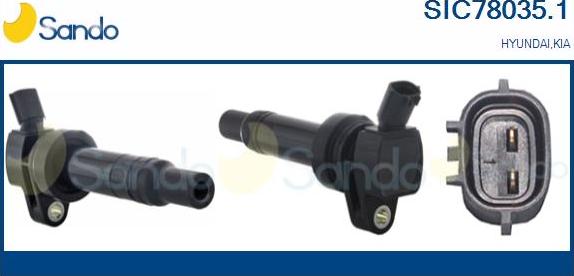 Sando SIC78035.1 - Bobine d'allumage droxauto.com