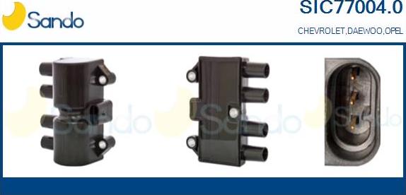 Sando SIC77004.0 - Bobine d'allumage droxauto.com