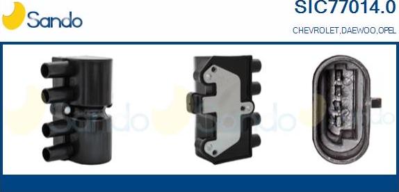 Sando SIC77014.0 - Bobine d'allumage droxauto.com