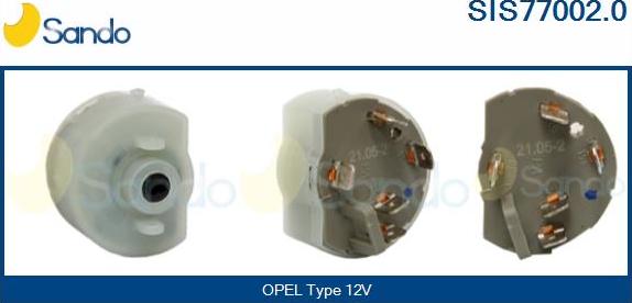 Sando SIS77002.0 - Interrupteur d'allumage / de démarreur droxauto.com