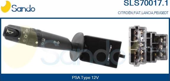 Sando SLS70017.1 - Commutateur de colonne de direction droxauto.com