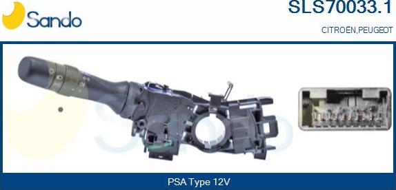 Sando SLS70033.1 - Commutateur de colonne de direction droxauto.com