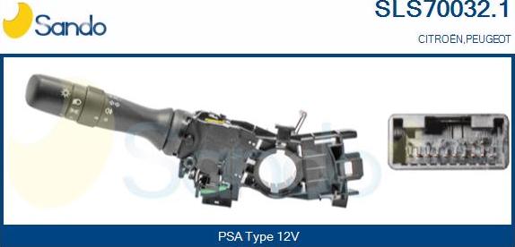 Sando SLS70032.1 - Commutateur de colonne de direction droxauto.com