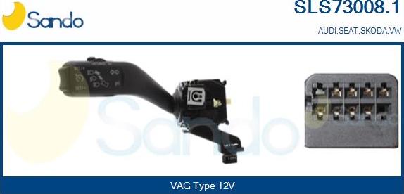 Sando SLS73008.1 - Commutateur de colonne de direction droxauto.com