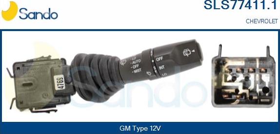 Sando SLS77411.1 - Commutateur de colonne de direction droxauto.com