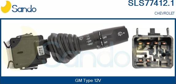 Sando SLS77412.1 - Commutateur de colonne de direction droxauto.com