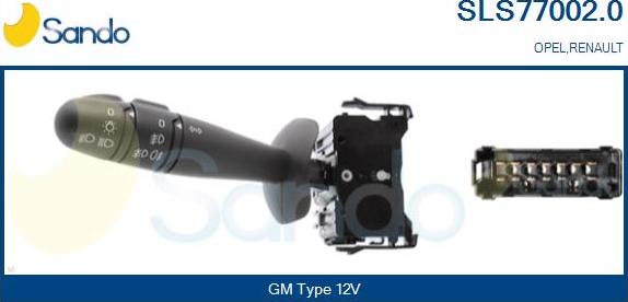 Sando SLS77002.0 - Commutateur de colonne de direction droxauto.com