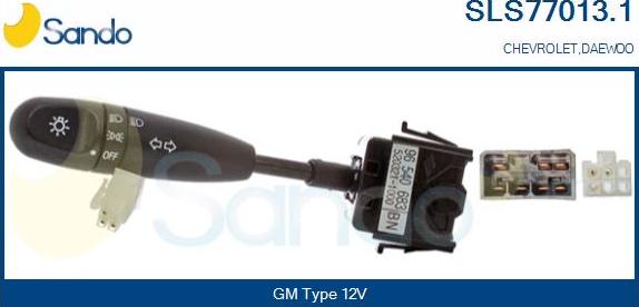 Sando SLS77013.1 - Commutateur de colonne de direction droxauto.com
