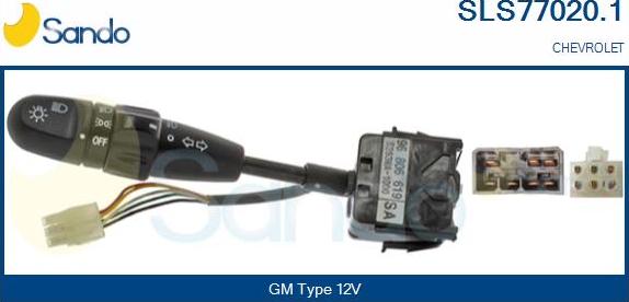 Sando SLS77020.1 - Commutateur de colonne de direction droxauto.com
