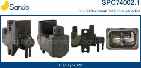 Sando SPC74002.1 - Transmetteur de pression, contrôle des gaz d'échappement droxauto.com