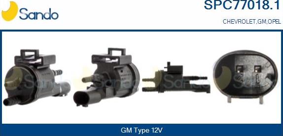 Sando SPC77018.1 - Transmetteur de pression, contrôle des gaz d'échappement droxauto.com