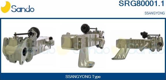 Sando SRG80001.1 - Radiateur, réaspiration des gaz d'échappement droxauto.com