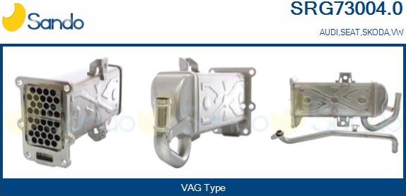 Sando SRG73004.0 - Radiateur, réaspiration des gaz d'échappement droxauto.com
