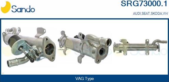 Sando SRG73000.1 - Radiateur, réaspiration des gaz d'échappement droxauto.com