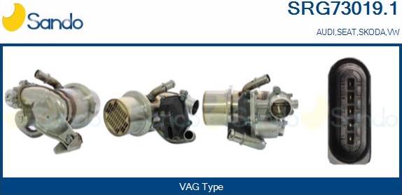 Sando SRG73019.1 - Radiateur, réaspiration des gaz d'échappement droxauto.com